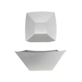 BANDEJA CUADRADA BLANCA X2